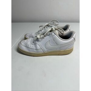 Nike Court Vision Men’s Size 6,5/ Women’s 8 White Athletic Sneakers CD5463-100